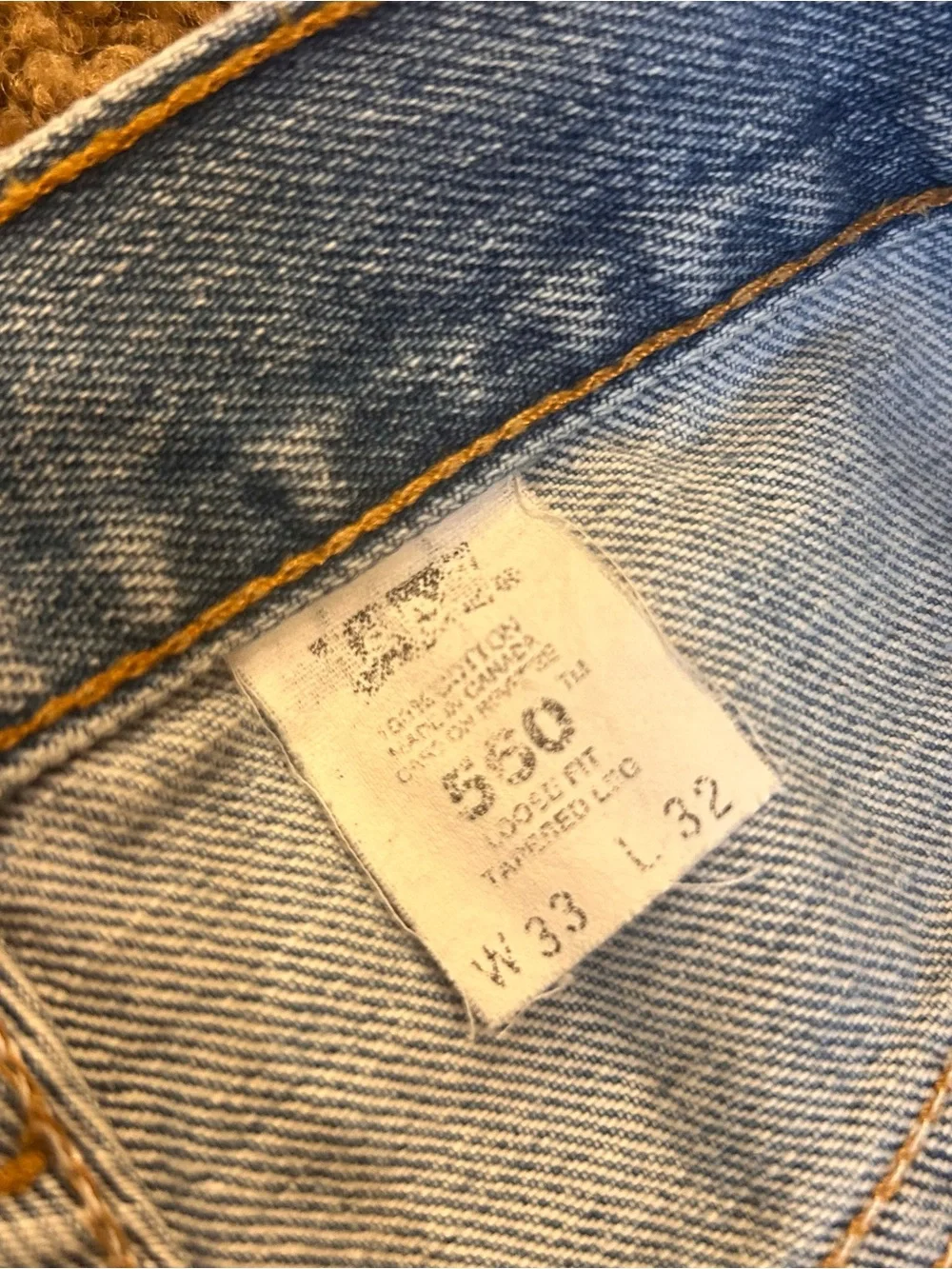 Vintage men's 1991 Levi's 560's 33x32